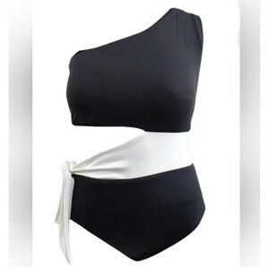 Lauren Ralph Lauren Plus Size Bel Air One Shoulder One Piece Swimsuit Sz 18W New